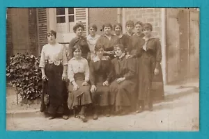 Photo Groupe de jeunes femmes à identifier vers 1900 / tirage sur CPA - Imagen 1 de 2