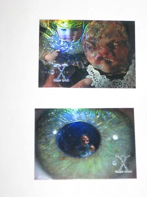 1996 Topps X-Files Season 3 Complete 2 Card Paranormals Finest INSERT SET - Image 1 of 4