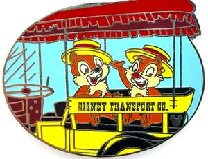 2005 - Prendedor comercial Disney Cast Lanyard - Chip & Dale - Disney Transport Co (D18) - Imagen 1 de 2