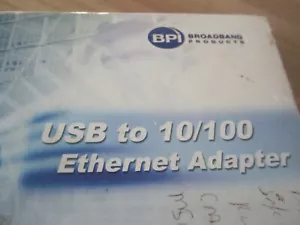 USB TO 10/100 ETHERNET ADAPTER BY BPI - Picture 1 of 3