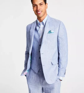 BAR III Men's Slim-Fit Linen Suit Jackets Blazer Size 38 L NEW $360 TTAY1CQZ01 - Picture 1 of 3