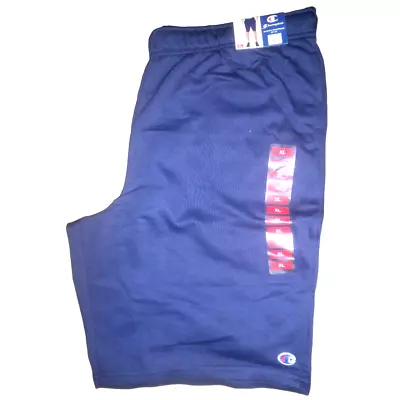 Champion Men's XL Authentic Athleticwear French Terry Short Navy Blue 11" Inseam - Image 1 of 4