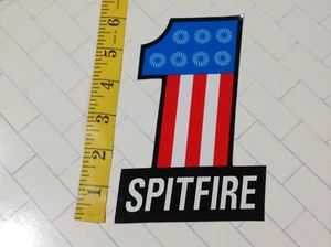 Neu SPITFIRE WHEELS # 1 RW&B SKATEBOARD STICKER Big 6" Nr. 1 Skate Skater Biker - Bild 1 von 3