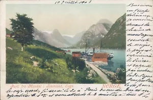 Litografía PC NORWAY Mundal Fjaerland sogn 1902 - Imagen 1 de 2