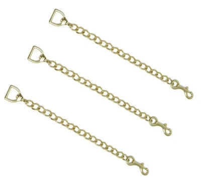 Zilco Lead Chain Brass Plated 61Cm 24" Horse Dog Cow Nose Chin Chain - image 1 of 3