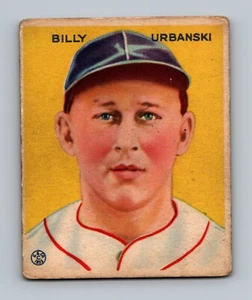 1933 Goudey #212 Billy Urbanski LOW GRADE Vintage Baseball Card - Picture 1 of 2