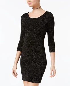 Abito bodycon metallizzato Juniors' Open-Back Trixxi colore verde taglia 5 - Foto 1 di 3