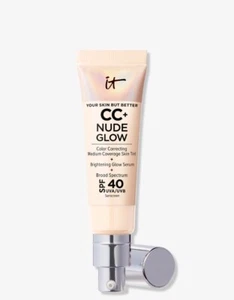 It Cosmetics CC+ Nude Glow Skin Tint SPF40, FAIR LIGHT, 1.08 fl oz, EXP: 02/24 - Picture 1 of 1