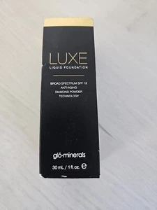 Glo Minerals LUXE Liquid Foundation CAFE 30ml/1FL OZ New In Box - Picture 1 of 5