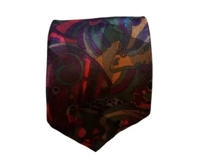 John Weitz Tie Vintage Abstract Colorful Retro Pointed Formal Business Casual - Picture 1 of 24