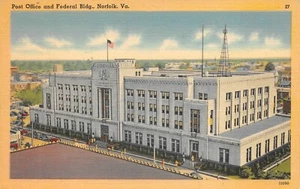 # K469 NORFOLK, VA. POSTKARTE, POST - Bild 1 von 2