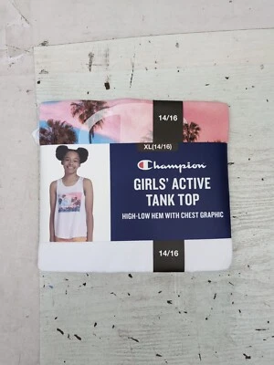 Camiseta deportiva de manga corta Champion para niñas con gráficos diarios talla 14/16 W5 Foto 1 de 4