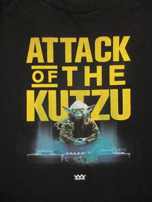 3XL black YODA from STAR WARS as DJ t-shirt - ATTACK OF THE KUTZU - Image 1 of 2