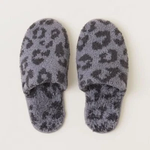 Barefoot Dreams in the Wild Gray Animal Print Slippers Youth Child Large - Picture 1 of 8