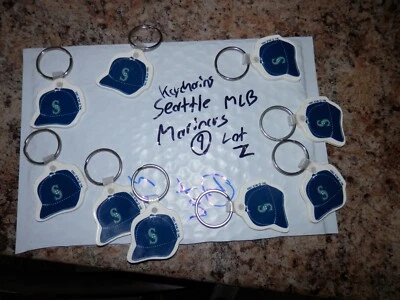 Seattle Mariners Keychain lot (9)  NEW VTG 1993 90's Lot Z rubber key rings - Image 1 of 4