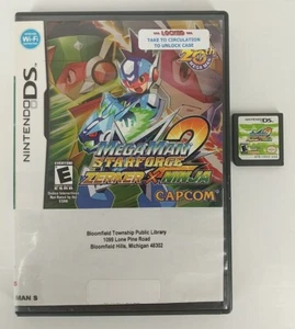 Mega Man StarForce 2 Zerker x Ninja (Nintendo DS, 2008) Game Cartridge/ Storage - Picture 1 of 6