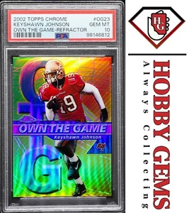 Keyshawn Johnson PSA 10 2002 Topps Chrome Own the Game Refractor #OG23 17/100 - Bild 1 von 2