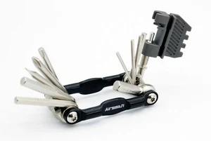 Airsmith Bicycle Bike Pocket Multi Folding Tool 14 in 1 w/Chain breaker Black - Foto 1 di 5