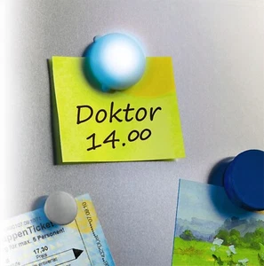 POSTEN 62x LED Memo Magnet Kühlschrankmagnet Pinwand Magnete Notizzettelhalter - Bild 1 von 2
