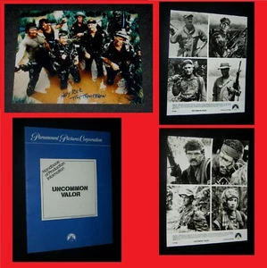 UNCOMMON VALOR TIM THOMERSON Signed To Me 8 x 10+ ORIGINAL PRESSBOOK & 2 STILLS - Picture 1 of 7