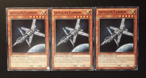 Yu-Gi-Oh! 3x Satellite Cannon, SDCR-EN012, Common, 2. Ed., Englisch, Near Mint - Bild 1 von 8