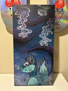 Original Painting Peekaboo Monster PFOM Pocket Full Of Monsters WOES  - Picture 1 of 7