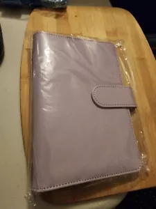 PU Leather Notebook A6 Ring Binder Purple with Paper - Picture 1 of 1