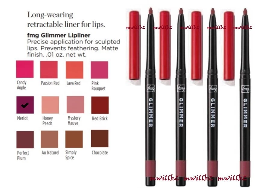 7 Avon fmg Glimmer Lipliner PLUM LIP LINER Retractable (Glimmerstick)