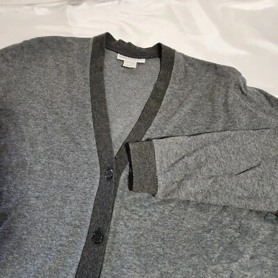 Cardigã feminino Cathy Daniels manga longa com botões cinza tamanho GG - Imagem 1 de 4