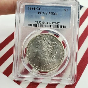1884 CC PCGS MS64 Morgan Dollar Silver Coin $1 One Liberty Round Eagle Bullion - Picture 1 of 4