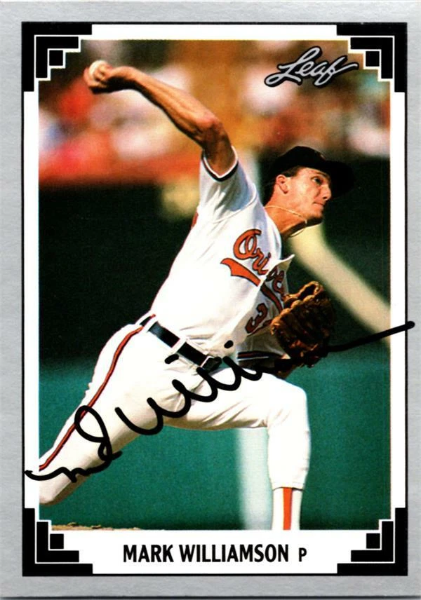 Mark Williamson autographed Baseball Card (Baltimore Orioles) 1991 Leaf #21 - Image 1 of 1