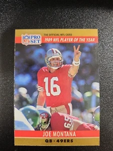 Joe Montana 1990 Pro Set Printing Errors Card #2 Rare Football Card Look! - Picture 1 of 9