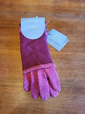 Hannah Rose 100 % cachemir teléfono inteligente mensajes de texto 3 en 1 guantes convertibles rosa (1) Foto 1 de 4