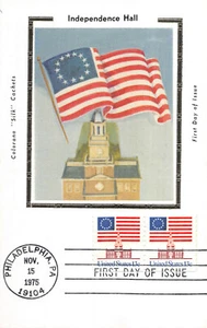 1625 13c Flag over Independence Hall Coil Colorano Silk Maxi Card [41634] - Picture 1 of 1