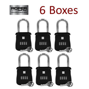 {LOT OF 6} Key Lock Box for Municipality and School Systems - FREE SHIP