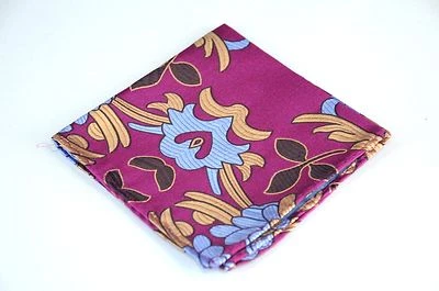 Lord R Colton Masterworks Pocket Square - Jacaranda Magenta Silk - $75 Retail  - Image 1 of 3