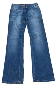 Vtg Enyce Y2K Jeans Womens Sz 34 Spellout  Pocket Grunge Two Button Fly Worn - Picture 1 of 21