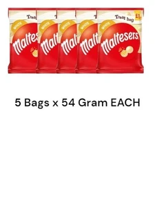 Maltesers White Chocolate & Honeycomb Bag 54g x 5 bag perfect Treat - Picture 1 of 1