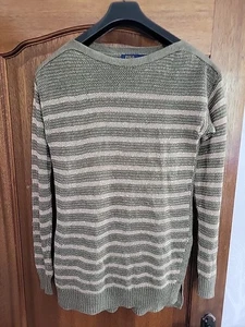 Polo Ralph Lauren 100% Linen Knit Jumper Size Small Ptp 21" RRL - Picture 1 of 9