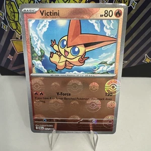 Tarjeta Pokémon Victini 012/086 Poke Ball Pattern - SV: Black Bolt - Holograma Inverso - Imagen 1 de 2