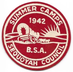 Parche Segregated Camp Hawkins 1942 Sequoyah Council Boy Scouts of America BSA - Imagen 1 de 2