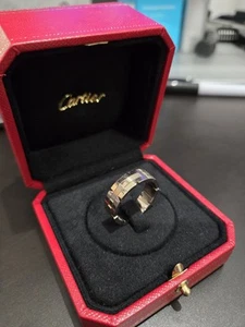 $2,700 - Cartier Tank Française ring White Gold 65mm (US 11) - Picture 1 of 7