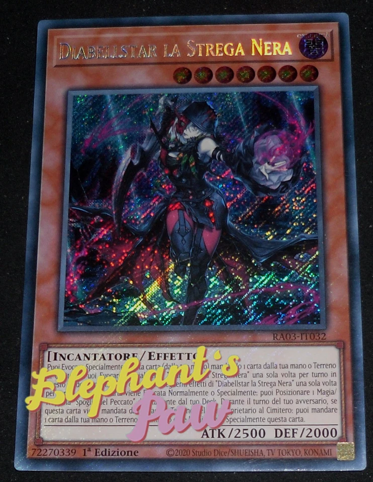 Yugioh - Diabellstar la Strega Nera RARA SEGRETA - RA03-IT032 1° Edizione - Immagine 1 di 1