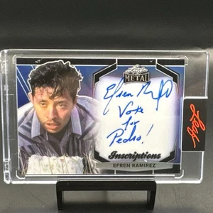 2025 Leaf Metal Pop Century Inscriptions Efren Ramirez “Vote For Pedro” Auto - Picture 1 of 4