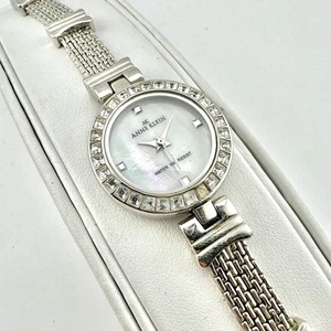 "Reloj para mujer Anne Klein tono plata 10/8963 esfera mop - 6"" - tiene batería nueva" - Imagen 1 de 15