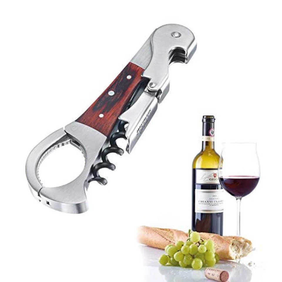 Westmark Cavatappi compatto, 4 funzioni, Monopol Edition, acciaio inox/silicone/ - Immagine 1 di 4