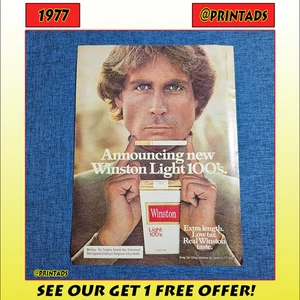 1977 Winston Zigarettendruckanzeige - Bild 1 von 2