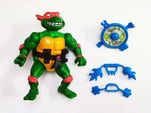1988 PLAYMATES TEENAGE MUTANT TURTLES TMNT WACKY ACTION BREAKFIGHTING RAPHAEL - Picture 1 of 5