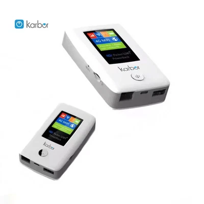 Karbor 6000mAh Portable Mi-Fi Router Power Bank ESIM Wifi /Sim Card 2.4G WiFi6  - Image 1 of 4