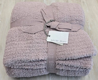 Barefoot Dreams CozyChic Throw B503 FADED ROSE 54"x 72" NEW - Image 1 of 4
